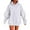White, variant on Lenpel Oversized Hoodies for Women Casual Bow Long Sleeve Drawstring Plus Size Hooded Sweatshirts Loose Pullover Sweatshirts(White,X-Large)