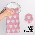 thumbnail image 4 of Valentines Day Kitchen Towels Set of 2, 18x26 Inch Valentines Day Dish Towels Sweet Heart Valentines Day Decor Hand Towels Seasonal Decorations for Home Drying Dishcloth, 4 of 6