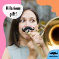thumbnail image 2 of Clip-on Moustache Brasstache Trombone-stache XL (paquete de 2), 2 of 8
