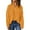 Yellow, variant on ManxiVoo Long Sleeve Quarter Zip Turtleneck Pullover Sweater for Women Cozy Comfortable Everyday Wear L Size Coffee