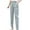 Mint Green, variant on SNKSDGM Women's Plus Capri Pants for Women Petite Stretch Black Dress Pants Women Plus Size Women Spring and Summer Solid Color Slim Straight Pants Summer Thin Casual Cropped Pants Features: