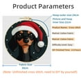 thumbnail image 2 of Merry Christmas Black Dachshund Dog DIY Stamped Cross Stitch Kits Easy for Beginners with Hoop 11CT Counted Embroidery Needlepoint Crafts Arts for Handmade Enthusiasts and Home Decor 30x30cm(8), 2 of 8