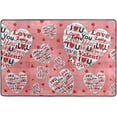 thumbnail image 4 of SKYSONIC Unique Heart Quote Non-Slip Area Rug, Valentine's Day Floor Carpet Comfort Floor Mats Decor for Indoor Front Porch Living Room Bedroom Kitchen, 36"x24", 4 of 5