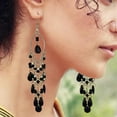 thumbnail image 4 of Feather Earrings for Women Vintage Boho Earrings Western Long Feather Earrings Earrings Bohemian Jewelry for Women, 4 of 5