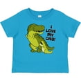 thumbnail image 3 of Inktastic I Love My Dad with Baby and Daddy Tyranasaurus Rex Boys or Girls Baby T-Shirt, 3 of 5