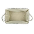 thumbnail image 4 of DII Polyester Container with Handles, Ikat Storage Bin, Large, Stone, 4 of 4