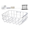 thumbnail image 3 of Colaxi Bicycle Front Cargo Rack Sundries Organizer Practical Durability Versatile Carrier Sturdy Premium Easy to Install Bike Basket Silver Style A, 3 of 8