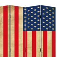 thumbnail image 2 of 4 wooden Panel Canvas Screen with American Flag Print in Multicolor, 2 of 4