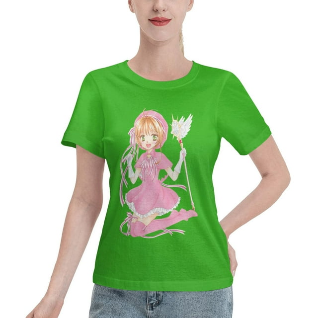 T-Shirt Basique à Manches Courtes pour Femme Cardinal Sakura