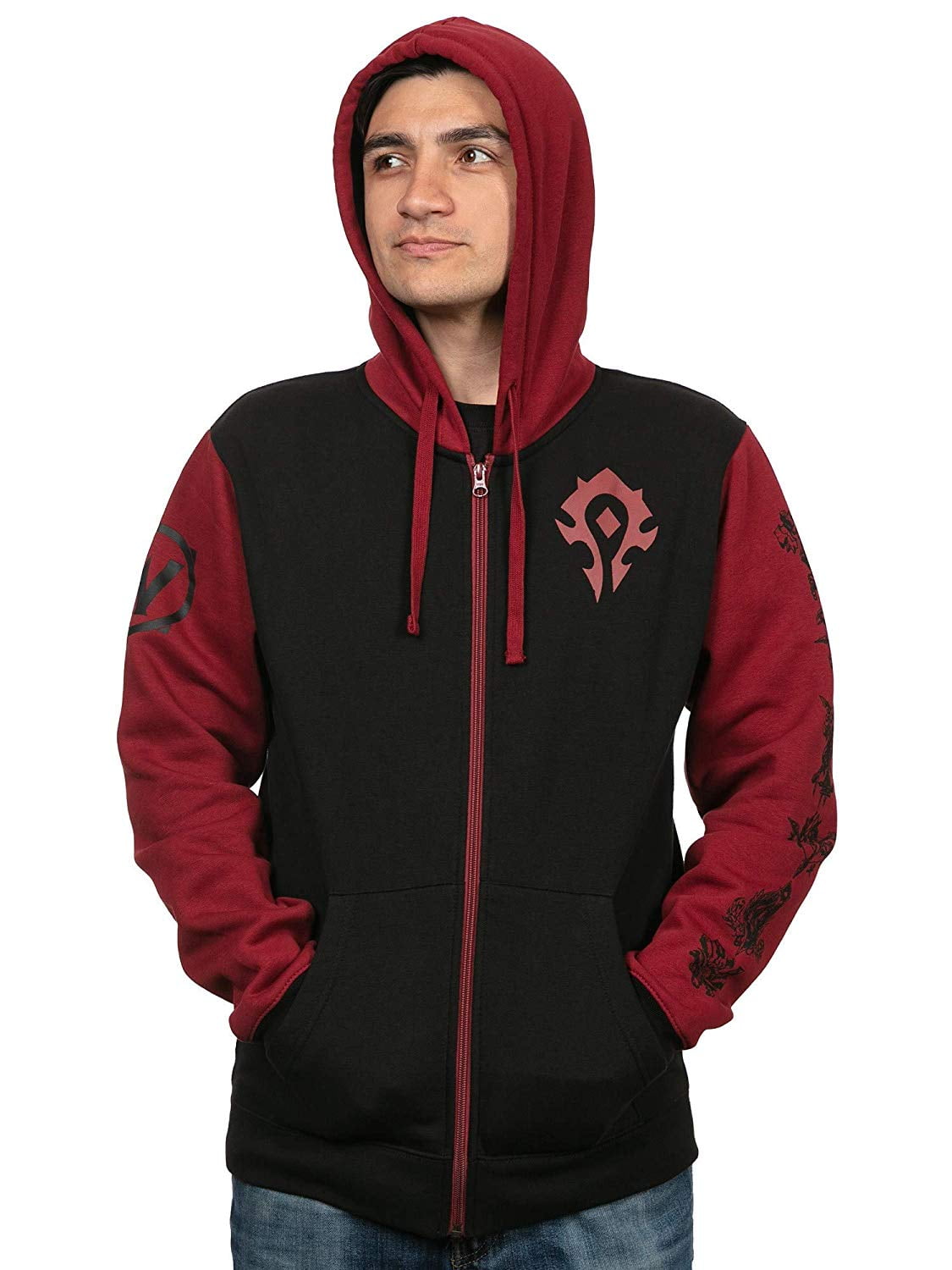 JINX - JINX World of Warcraft Horde Pride Zip-Up Hoodie Jacket WOW ...