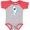 Heather and Red, variant on Inktastic Cute Shark, Little Shark, Blue Shark Boys or Girls Baby Bodysuit