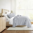 thumbnail image 6 of Lightweight Quilt Sets - Wrinkle Free - Coverlet Striped Coastal Blue Pattern for Full/Queen Size Bedding by Comfort Canopy, 6 of 12