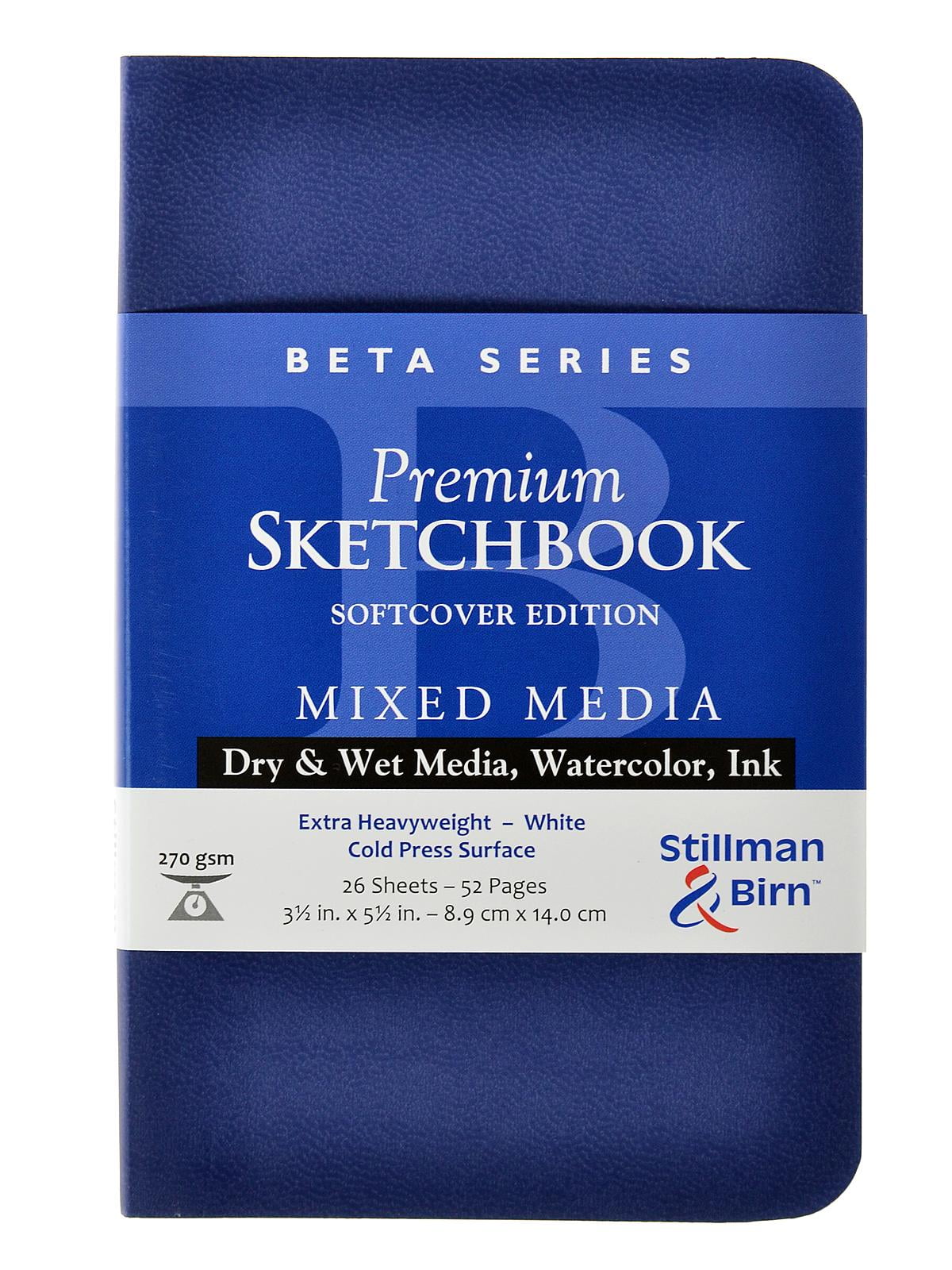 Beta Series Softcover Sketchbook 3.5 in. x 5.5 in., portrait, 56 pages