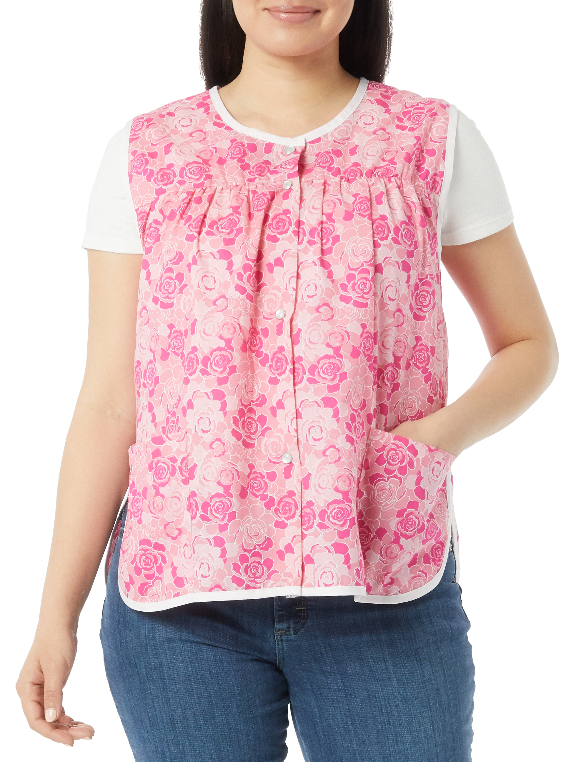 AmeriMark EasyCare Snap Front Cobbler Aprons Vest with Two Patch