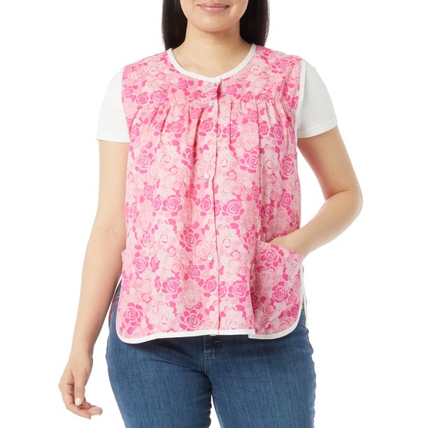 AmeriMark EasyCare Snap Front Cobbler Aprons Vest with Two Patch