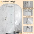 thumbnail image 4 of Rainfall Shower System with Handheld - 10 Inch Showerhead in Brushed Nickel, Brushed Nickel, 4 of 12