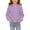 Purple, variant on Jalioing Big Girls V Neck Hoodies Solid Long Sleeve Casual Hooded Sweatshirt Big Girls Fall Winter Thermal Pullover