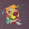 thumbnail image 2 of Colorful Pitbul | People Will Know How Large Your Soul | Dean Russo Art Animal Lover Mens Premium Tri Blend T-Shirt, Vintage Purple, Medium, 2 of 6