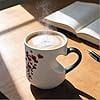 thumbnail image 2 of 1pc Heart-Shaped Color Changing Magic Ceramic Mug Funny Color Changing Coffee Cup with Handle That Reveals Surprise Design When Filled with Hot Beverage Romantic Gift for Couples, 2 of 9