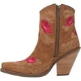 thumbnail image 3 of Dingo  Womens Tootsie Floral  Snip Toe  Boots   Ankle High Heel 3" & Up, 3 of 5