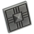 thumbnail image 2 of GlideRite 1-1/4 in. Square Deco Cabinet Knob, Satin Pewter, Pack of 25, 2 of 3