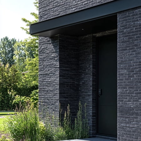 Thin Brick Marble Black 2x8" per 5 Sq.ft