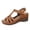 Brown, variant on Wedge Sandals for Women Effortless Everyday Sandals with Open Toe Platform Heel Casual Beachwear Summer Womens Shoes Black 41