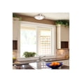 thumbnail image 4 of Kichler 17" Wide modern Brushed Steel and Glass Bowl Ceiling Light, 4 of 4