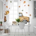 thumbnail image 5 of Fsddascl Yellow Truck Fall Blackout Curtains for Bedroom/Living Room, Thermal Insulated Kitchen Curtains, Thanksgiving Pumpkins Maple Grommet Darkening Window Treatment Drapes 27.5"x39"x2, 5 of 6