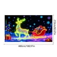 thumbnail image 4 of Pancarta fluorescente para puerta de garaje | Fiestas navideñas | 480 x 210 cm Fondo fotográfico de Papá Noel, 4 of 5