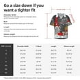 thumbnail image 7 of KLL Traditional Scandinavian Dwarf Print Men's Shirt Short Sleeve Button Down Summer Cuba Beach Shirts- X-Large, 7 of 7