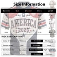 thumbnail image 4 of 2026 New USA Soccer Jersey Men United States National Team Shirt, United States Jersey Soccer, Resistant Crew Neck Short Sleeve Football Tee for Sports Casual Daily Use for Adult(Wine, M), 4 of 5