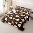 thumbnail image 3 of Erosebridal Cartoon Camper Bed Spread Queen,Happy Camping Rv Queen Coverlet Set For Boys,3pcs, 3 of 7