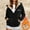 Black, variant on Womens Fleece Lined Zip Up Hoodie Thermal Warm Sherpa Pullover Sweatshirts Love Heart Print Sweaters Cute Tops