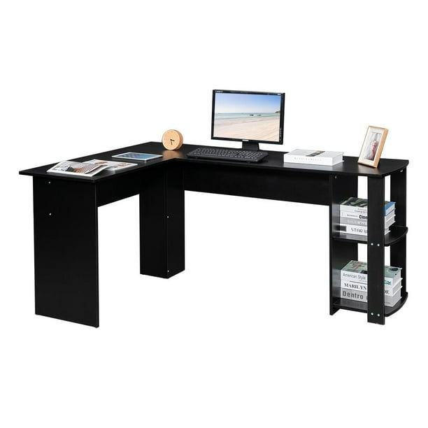Where real people go for real good stuff. ktaxon l shaped computer desk corner desk laptop study table desk for home office black