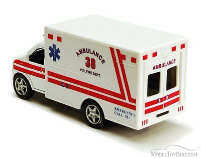 New York Rescue Team Ambulance White Kinsmart 5259DNY 5/" Diecast Model Car