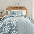 thumbnail image 2 of Noble Linens 8 Piece Dorm Bedding Bundle, Comforter & Sheet Set, Pillows, Laundry Bag, 2 of 8