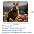 thumbnail image 5 of Easter Printed Gaming Mousepad Desk Pad, Square 8.3x9.8 Inch Non-Slip Rubber Bottom Mouse Mat for Office and Gaming, 5 of 6