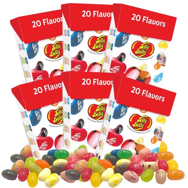 20 Flavor Jelly Bean Mix, Assorted Fruit Flavored Candies in Individual