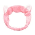 thumbnail image 2 of Blekii Cat Ears Spa Headband - Elastic Washable Wrap for Facial Makeup, Women's Cute Hair Accessory, 2 of 9