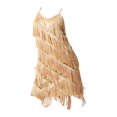 thumbnail image 2 of Vestidos para mujer, traje de baile latino de salón, vestido de lentejuelas y borlas, años 20 S, 2 of 9