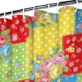 thumbnail image 3 of Pioneer Flower Floral Print Pattern Shower Curtain 72"x72", Bathroom Decorative Shower Curtain Set with 12 Hooks, Waterproof Washable, 3 of 6