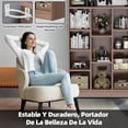 thumbnail image 4 of Librero Organizador de 8 Cubos Estante Minimalista de Madera para Libros y Organizar Mueble 120 * 30 * 60cm de Grande Librería de Pared con Estantería para Sala Oficina Dormitorio, 4 of 7