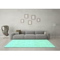 thumbnail image 3 of Ahgly Company Indoor Rectangle Oriental Light Blue Traditional Area Rugs, 7' x 9', 3 of 4