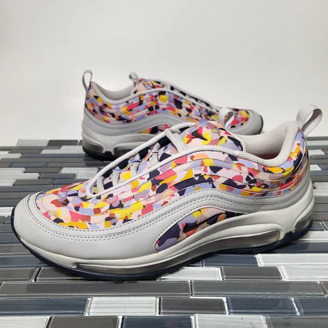 Nike Air Max 97 Ultra 17 Premium Confetti Women Running Shoes US Size 8 EUR 39