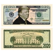 Pack of 50 - Donald Trump 2020 Re-Election Presidential Dollar Bill - Limited Edition Novelty Dollar Bills - Keep America Great - Great Gift