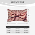 thumbnail image 5 of Haiem Pillowcase for Hair and Skin Queen - Retro Bow Printed Soft Pillowcase with Envelope Closure-20"x30", 5 of 8