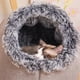 thumbnail image 3 of Pet Scratchproof Kennels House Bed Enclosed Plush Pet Kitten Nest, B, 3 of 5