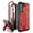 Red, variant on CaseBorne ArmadilloTek V Case for Samsung Galaxy S21 FE 5G with Kickstand Full-Body Multi-Layer Rugged Screenless - Black