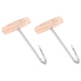 thumbnail image 4 of KAKOWELY Hanging Meat Hooks 2Pcs T-Shaped Stainless Steel for Home Use Meat Processing Butcher Tool, 4 of 8